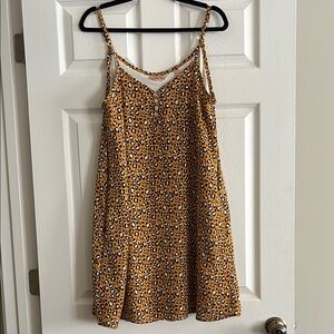 Leopard Print Spaghetti Strap Dress
